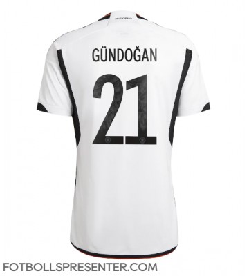 Tyskland Ilkay Gundogan #21 Hemma Matchtröja VM 2022 Kortärmad
